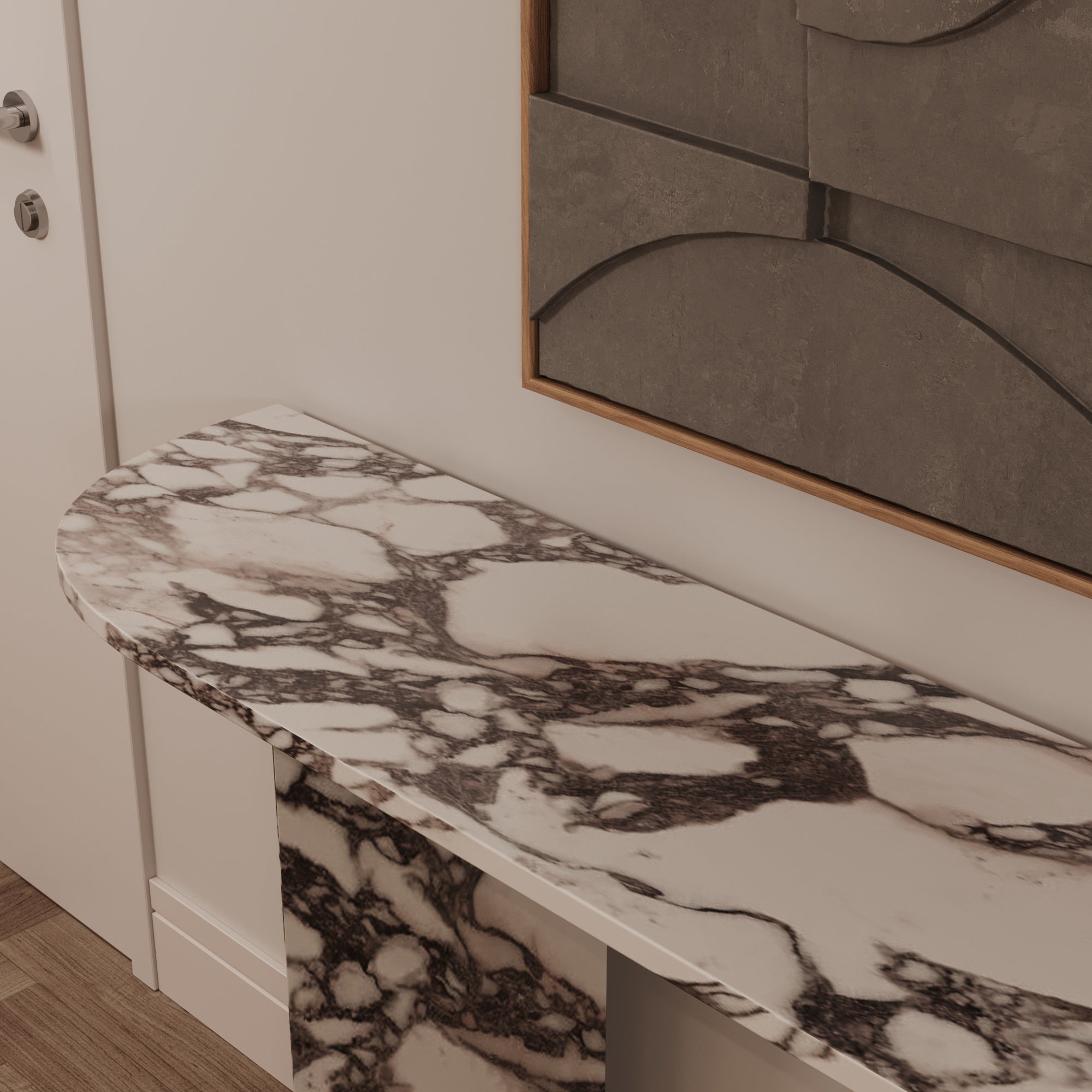 Tara Calacatta viola Console Table