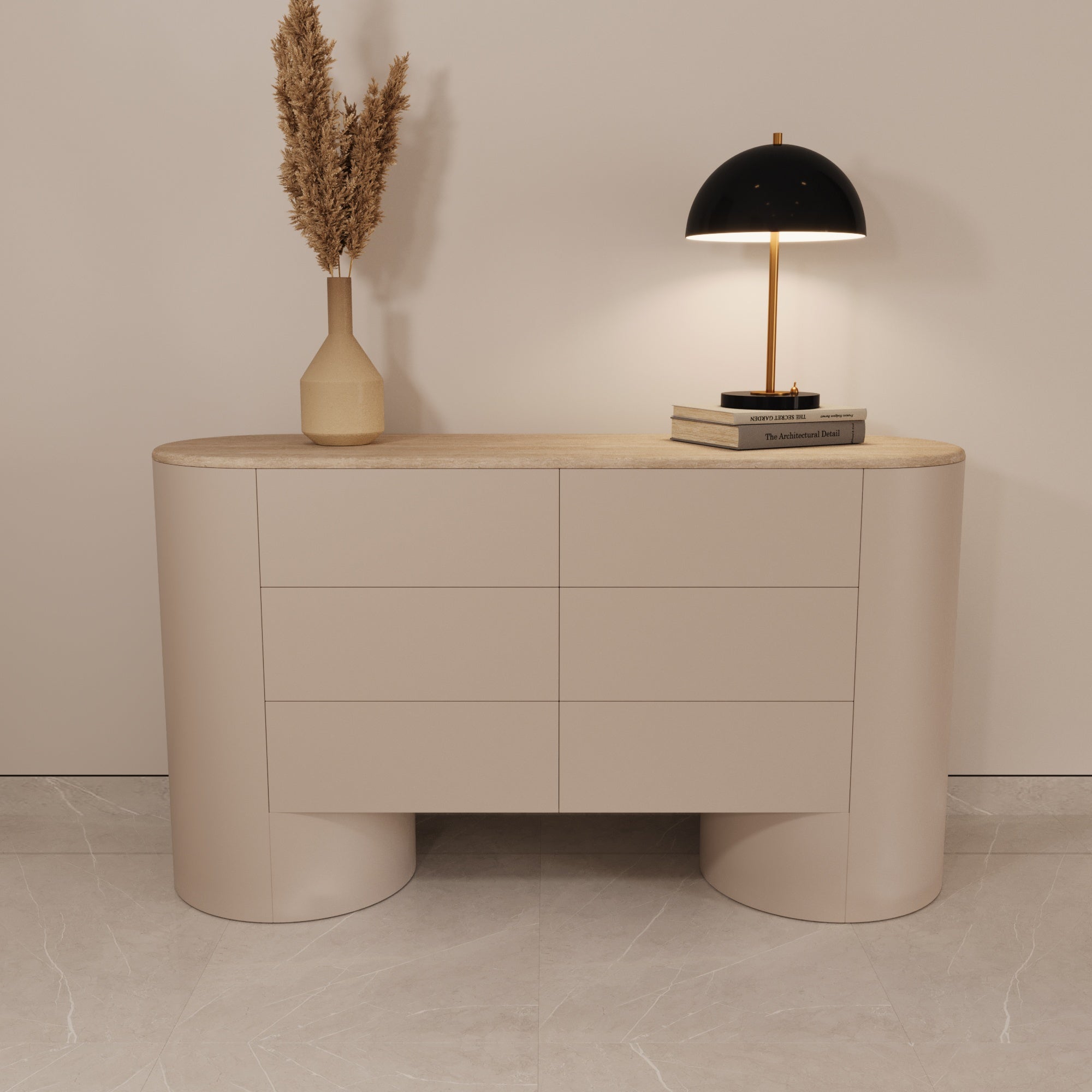 Ellington Travertine Dresser