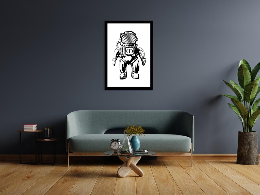 CD Spaceman Wall Art