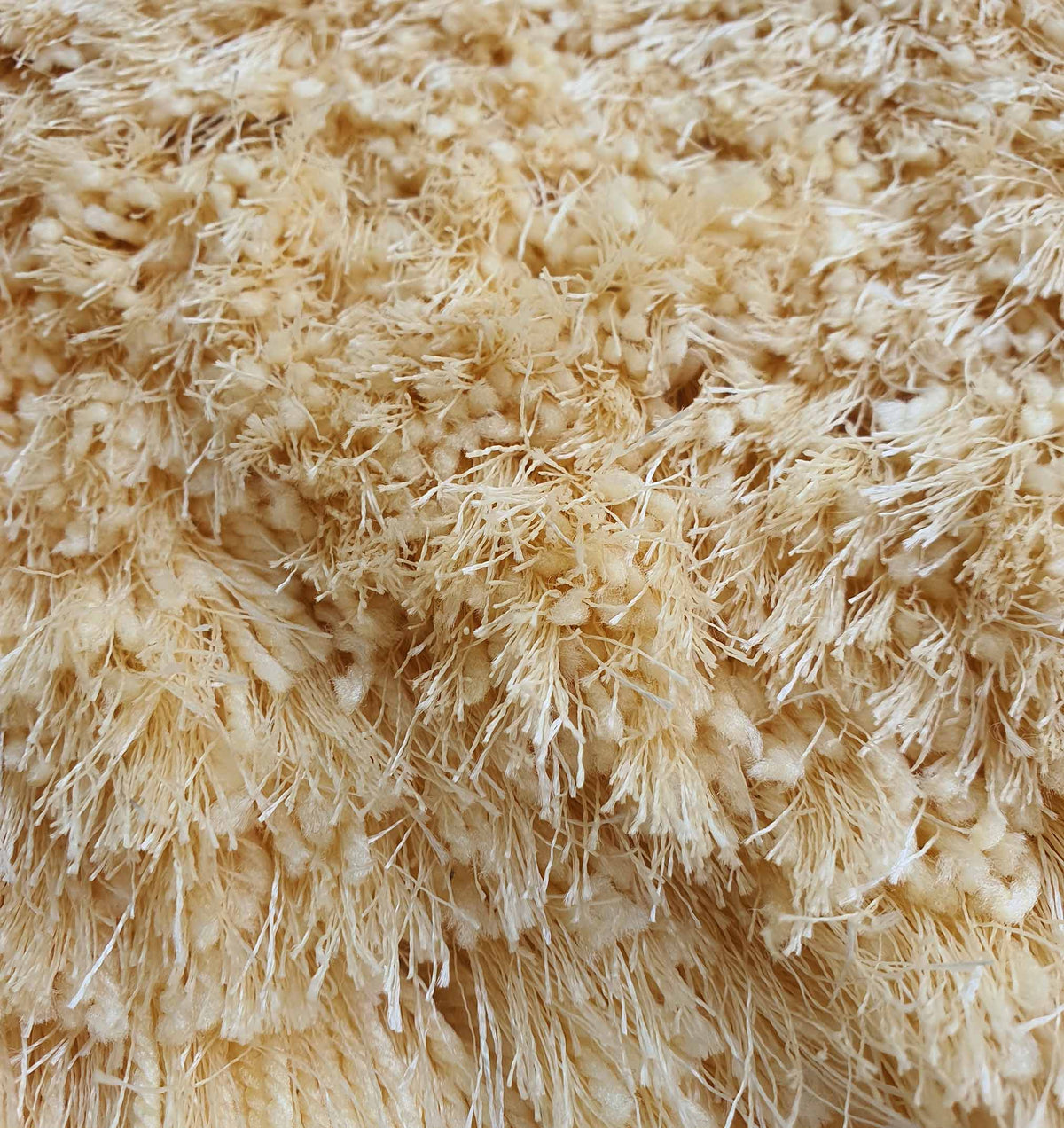 Handmade Cream Round Shaggy Rug 200 CM