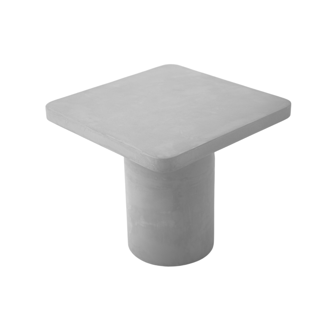 FORTIS HAND CRAFTED MATTER GREY CONCRETE RECTANGLE SIDE TABLE