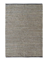 Hand Made Floor Rug Jute & Leather Multi Colour (2 Sizes)