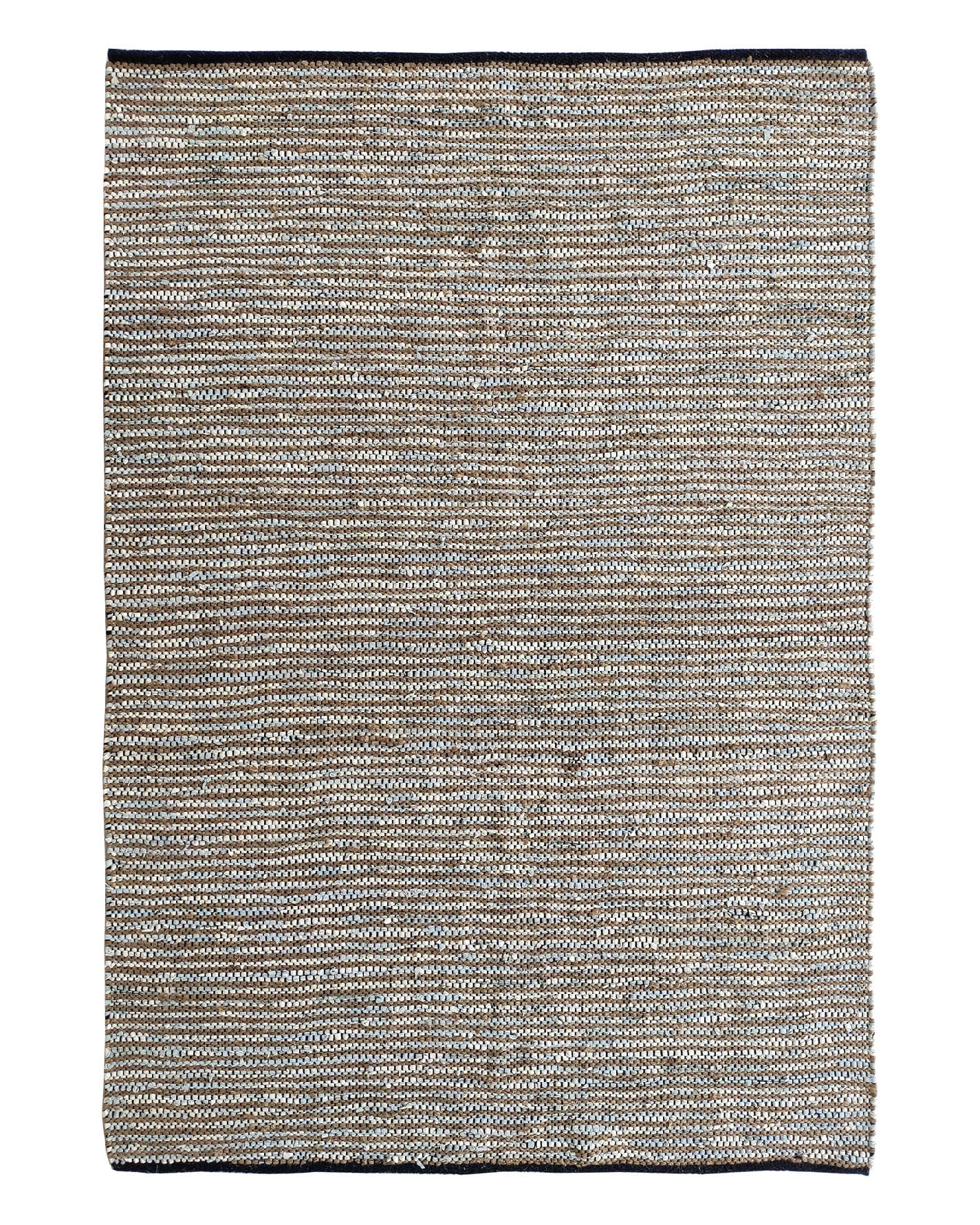 Hand Made Jute Leather Living room Decor Area rug (2 Sizes)