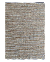 Hand Made Jute Leather Living room Decor Area rug (2 Sizes)