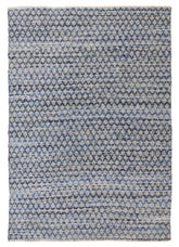 Hand Made Denim & Cotton Woven Rug (2 Sizes)