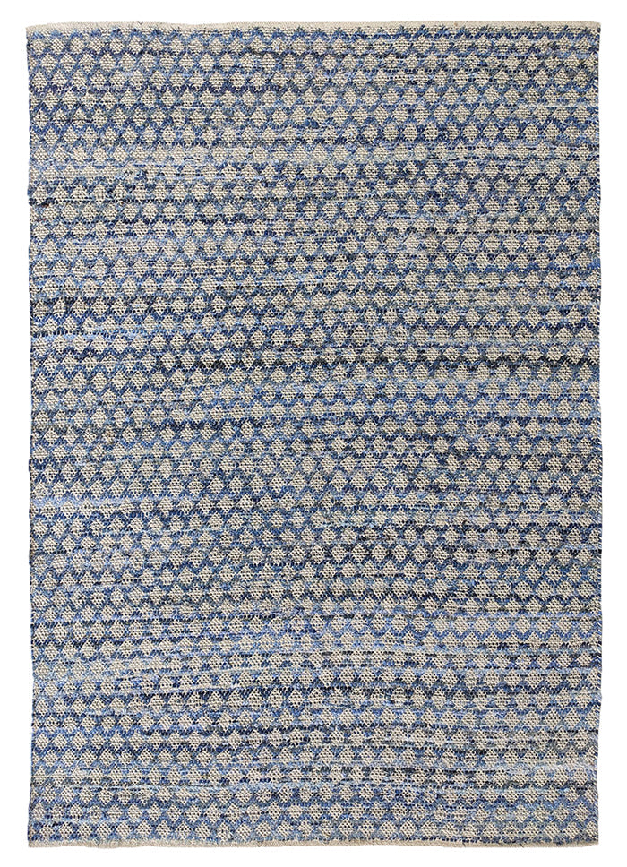 Hand Made Denim & Cotton Woven Rug (2 Sizes)