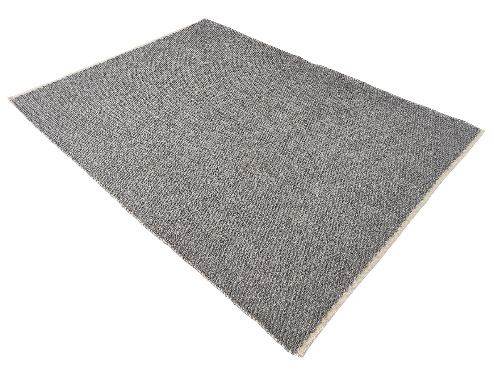 Hand Made Woven Floor Rug Light Grey Color (3 Sizes)