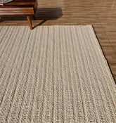 Hand Made Natural White Colour Woven Rug Rectangle Shape (4 Sizes)