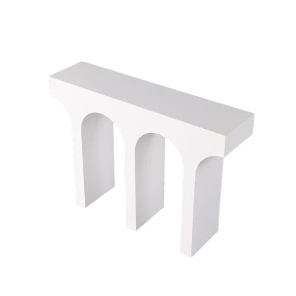 HAND MADE ATHENA WHITE CONSOLE TABLE