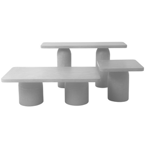 FORTIS HAND CRAFTED MATTER GREY CONCRETE CONSOLE TABLE