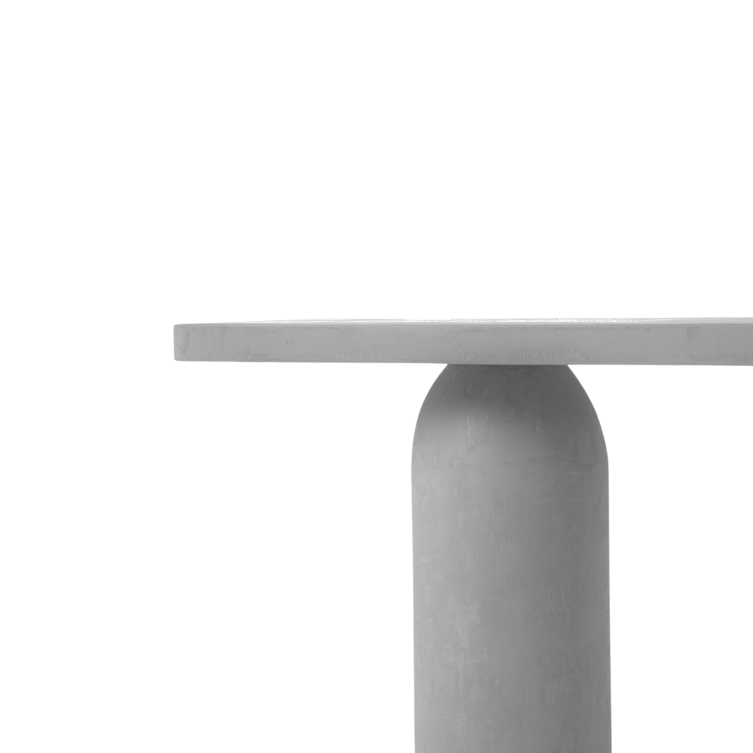 FORTIS HAND CRAFTED MATTER GREY CONCRETE CONSOLE TABLE