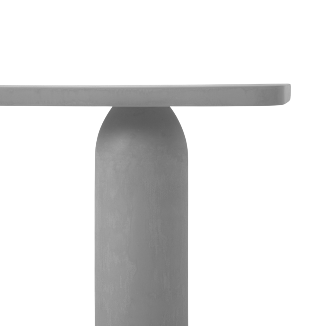 FORTIS HAND CRAFTED MATTER GREY CONCRETE CONSOLE TABLE