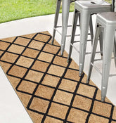 Handmade Jute Rectangular Rug Natural And Black (3 Sizes)