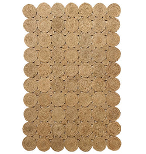 Handmade Circular Pattern Jute Rug (3 Sizes)