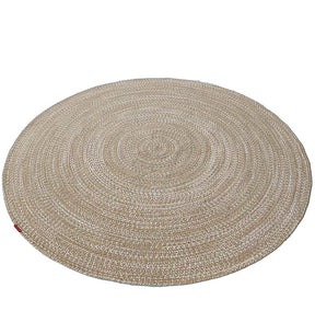 Handmade Natural Color Round Wool Rug (3 Sizes)