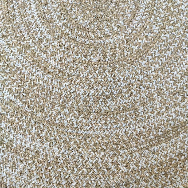 Handmade Natural Color Round Wool Rug (3 Sizes)