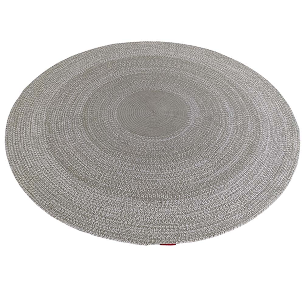 Hand Made Cotton Round Rug Grey Colour (2 Sizes)