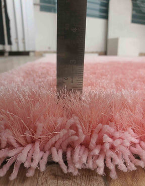 Pink Home Decor Shaggy Rug 250X350 CM