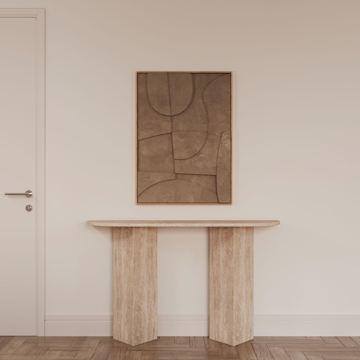 Tara Travertine Console Table