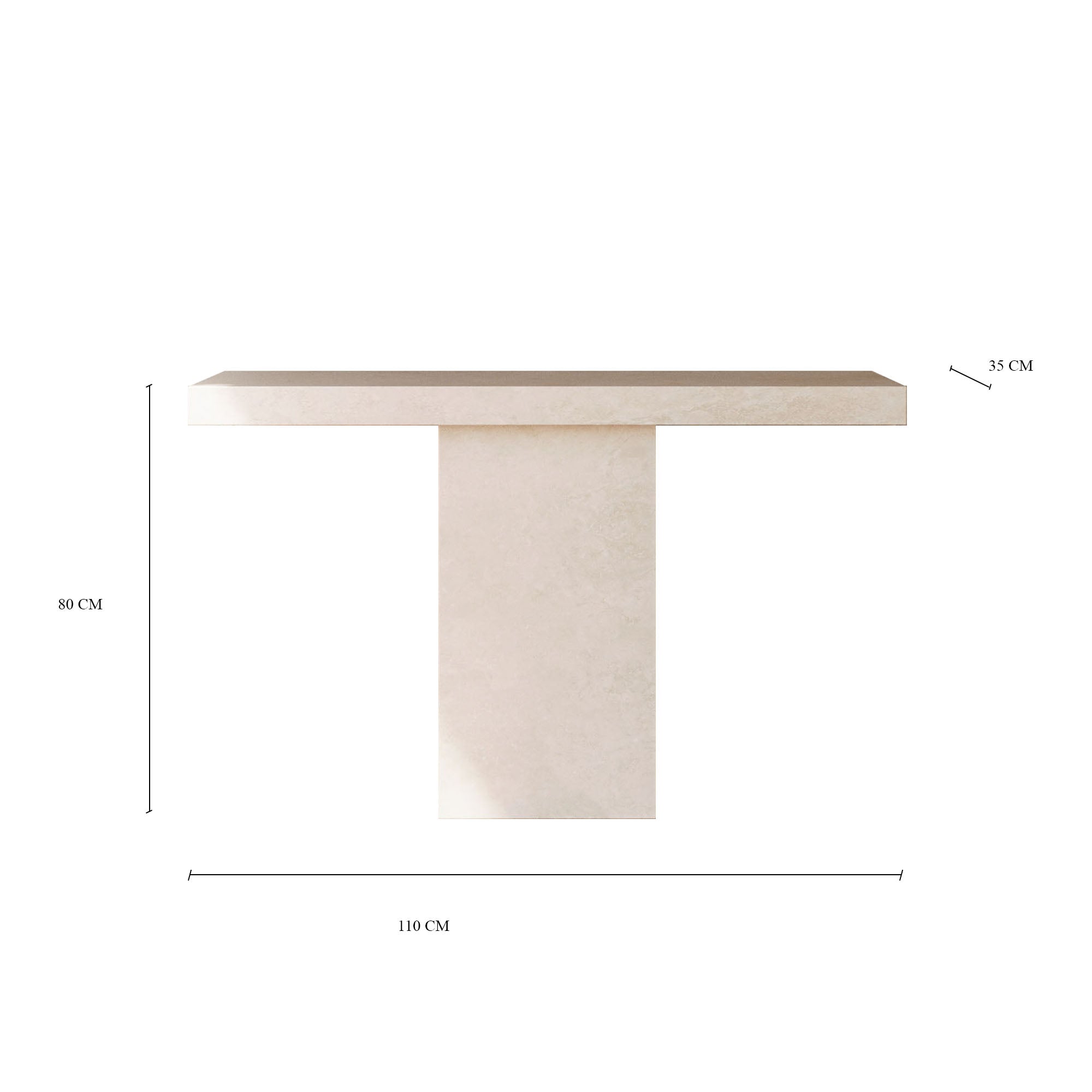 Olivia Limestone Console Table