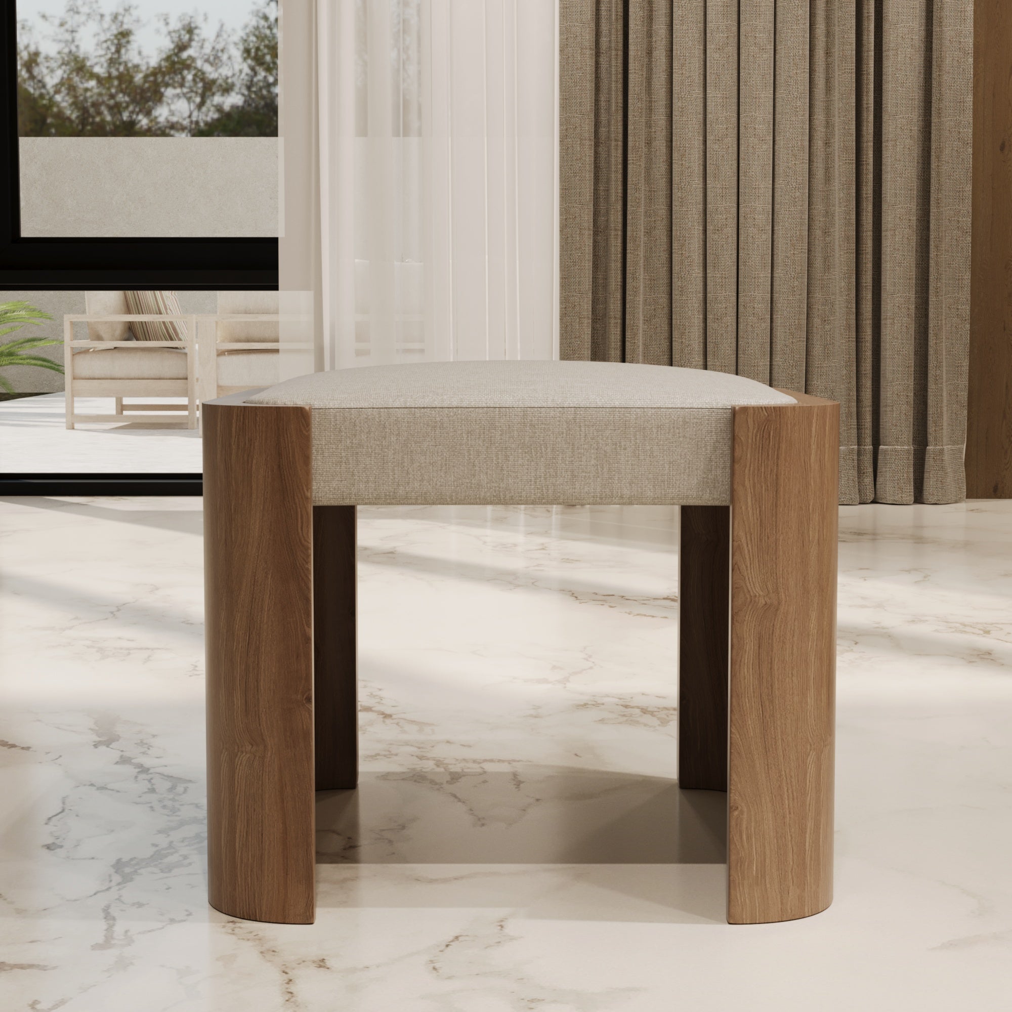 Arlo Wooden Stool