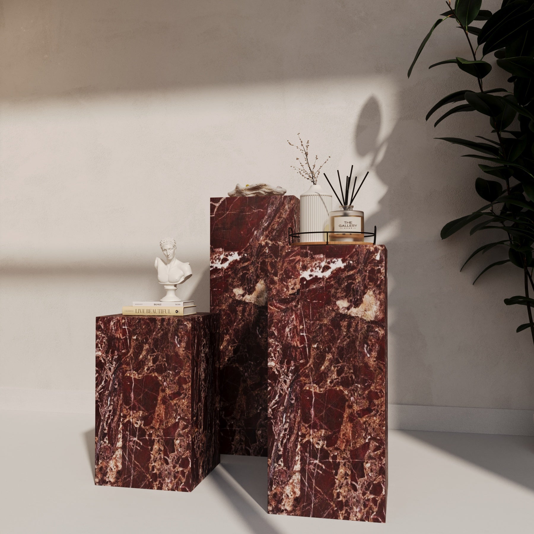 Clara Rosa Levanto Marble Plinth