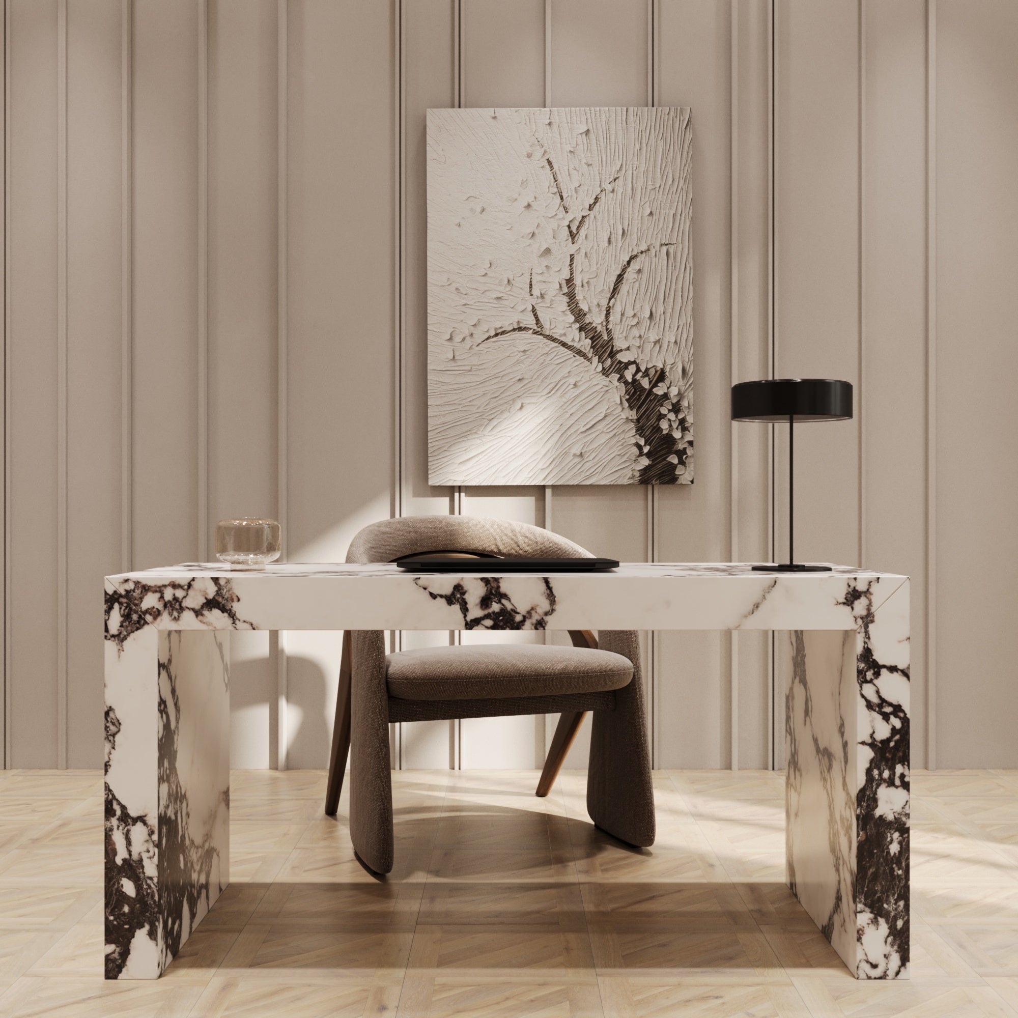 Castilo Calacatta Viola Desk