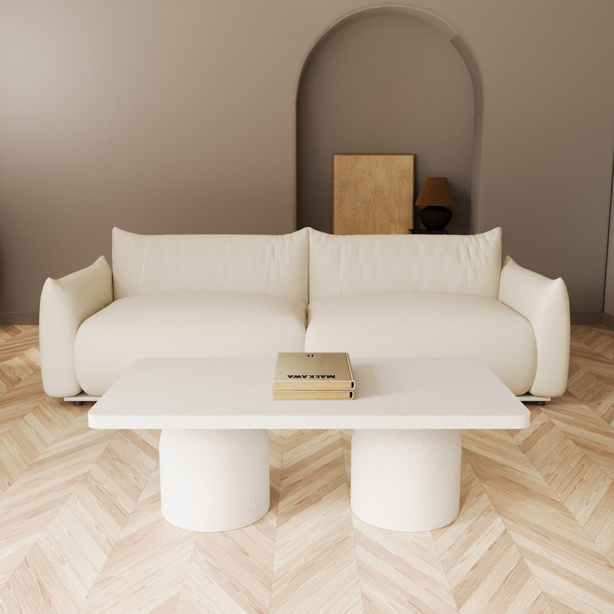 Athena Coffee Table With Textured Finish