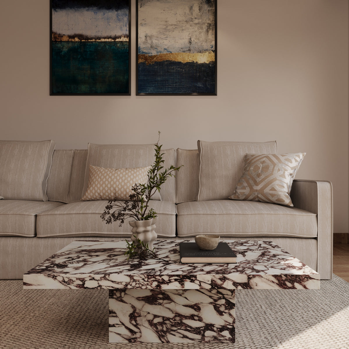 Elana Calacatta Viola Coffee Table