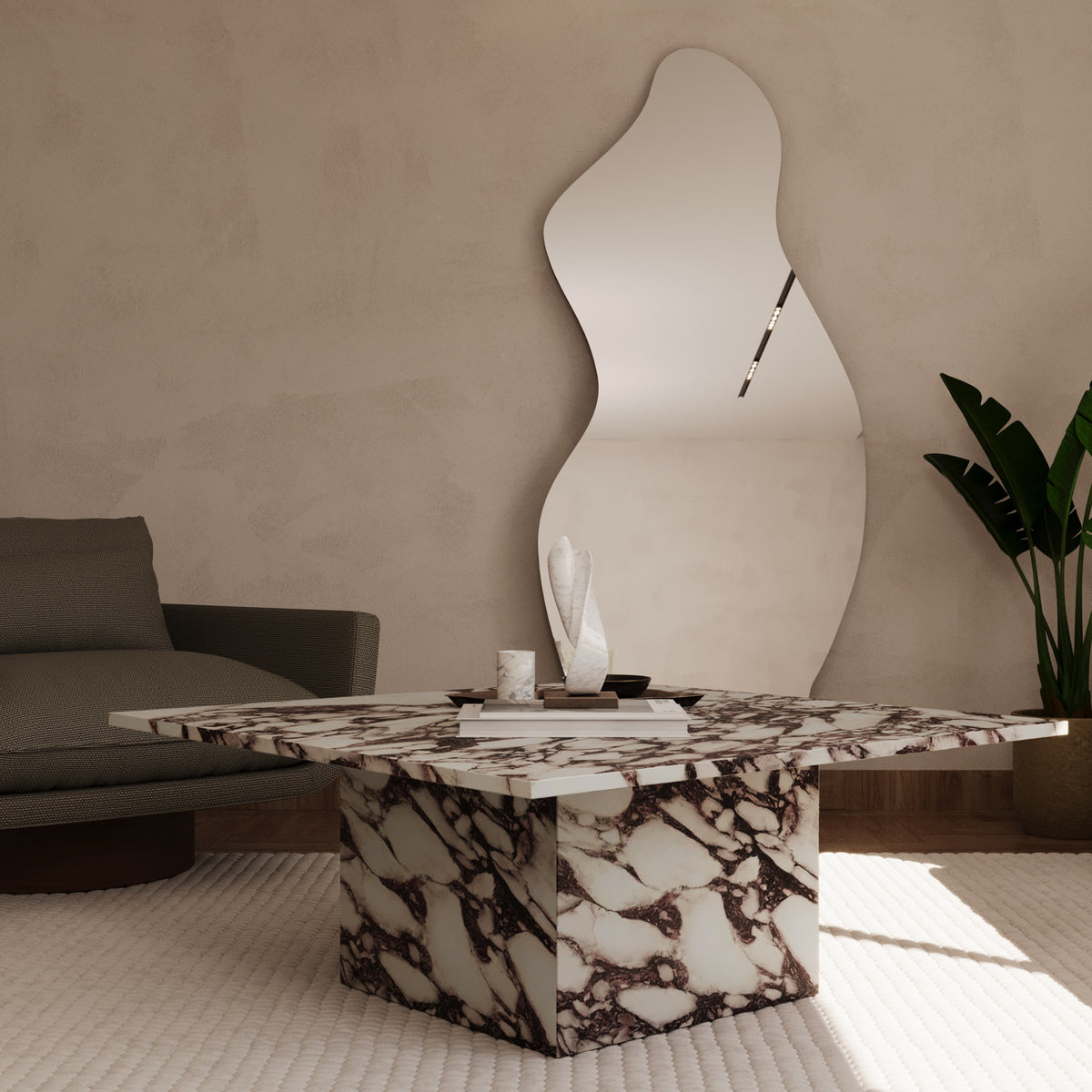 Enzo Calacatta Viola Square Coffee table
