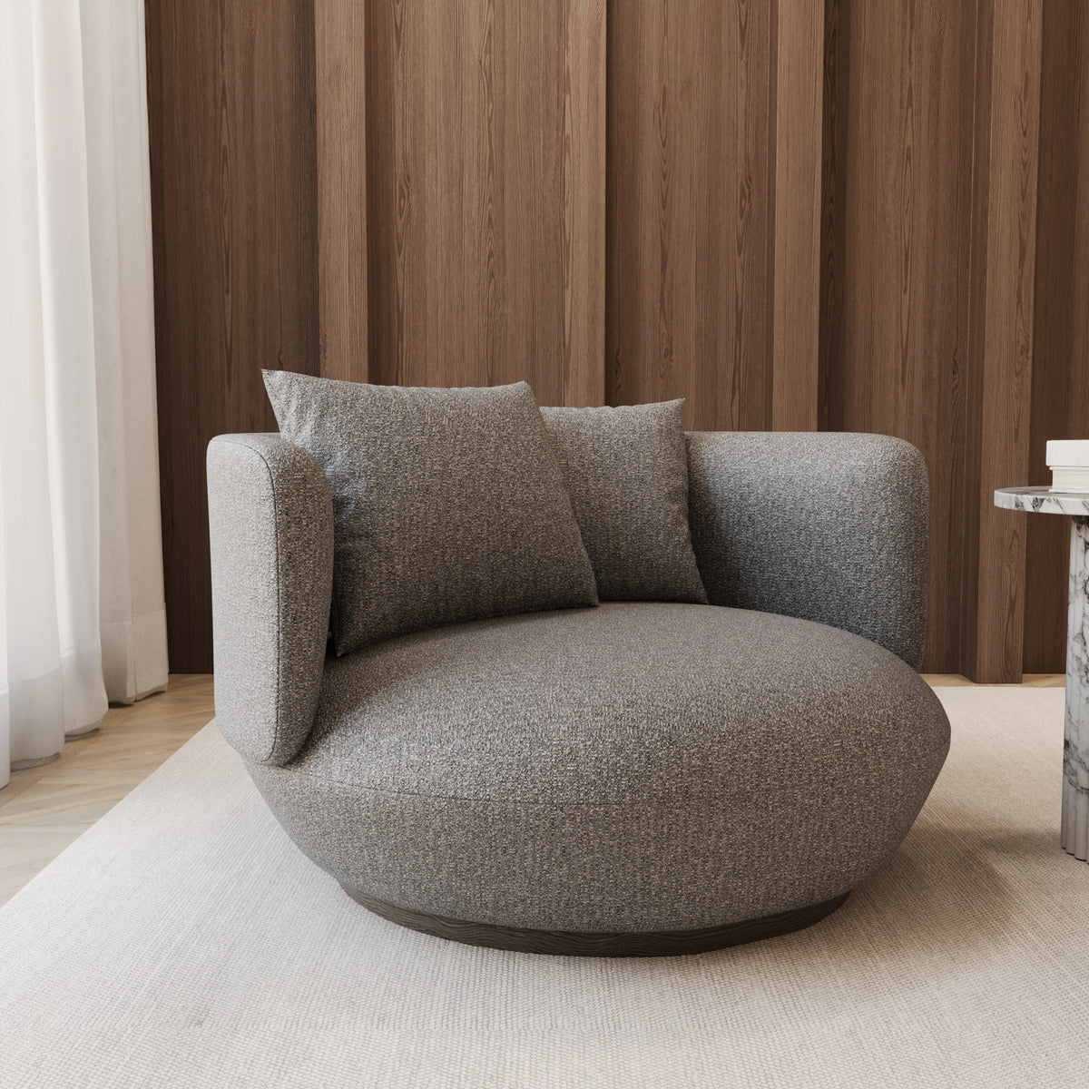 Textured upholstery fabric detail