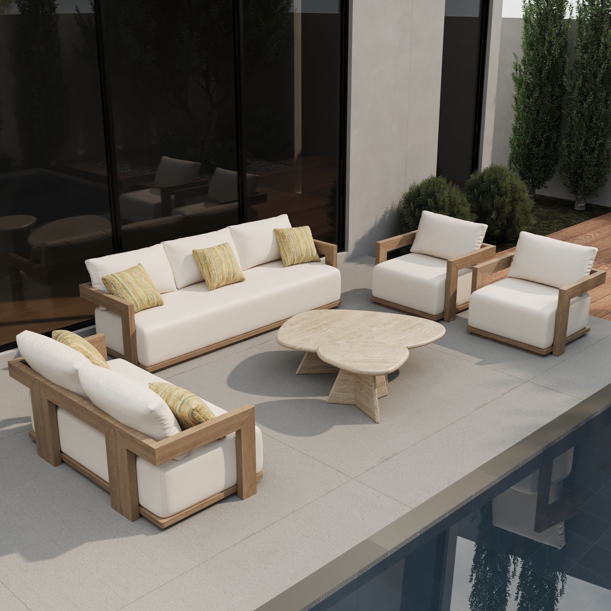 Valerio Outdoor 3-Seater