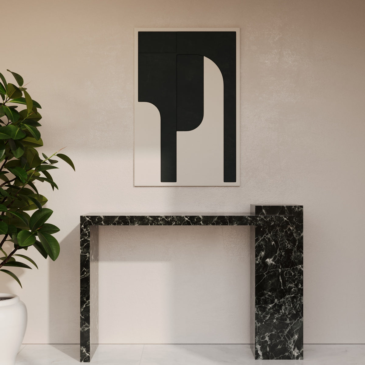 Brixton Verde Marmo Console Table