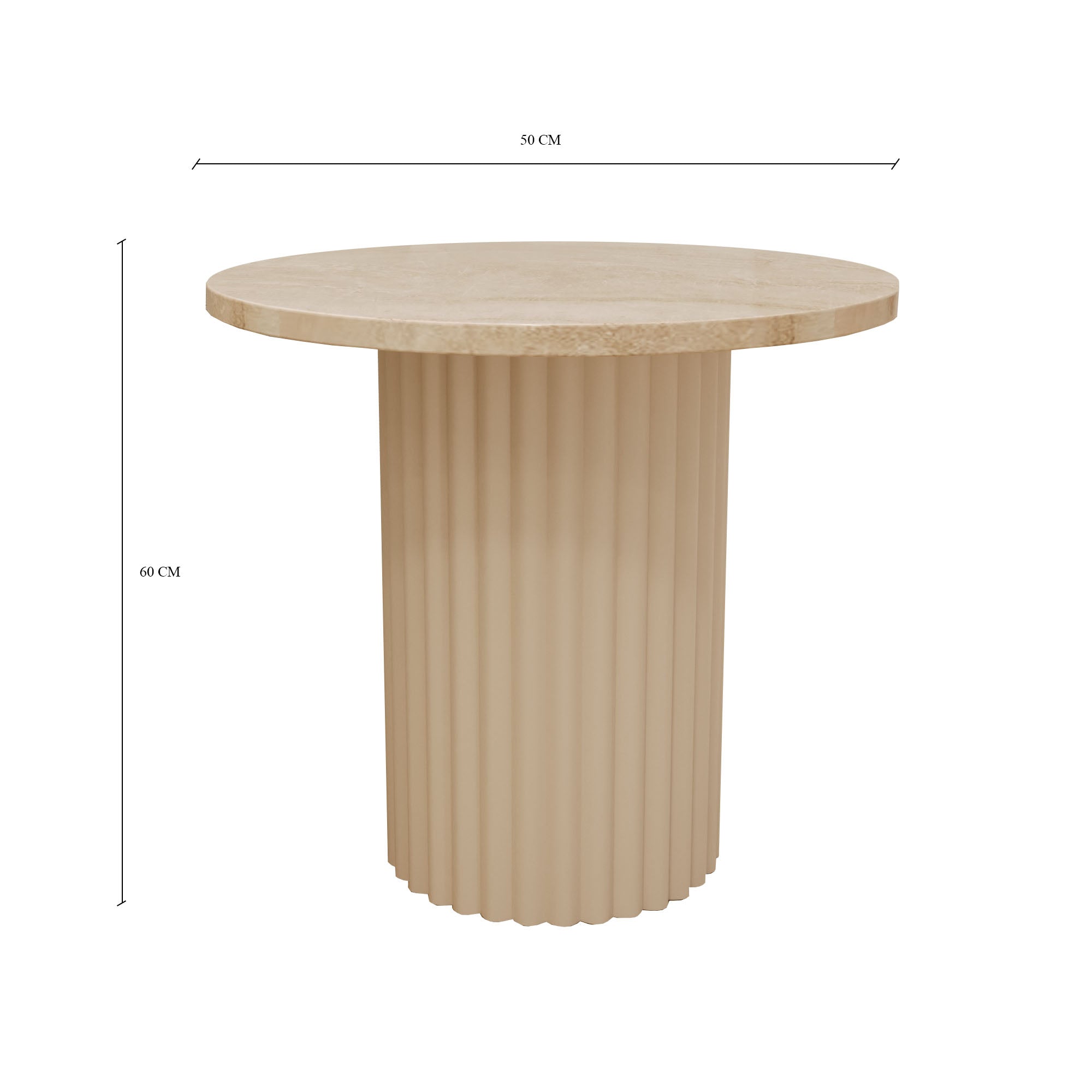 Lucente Cappuccino Side Table