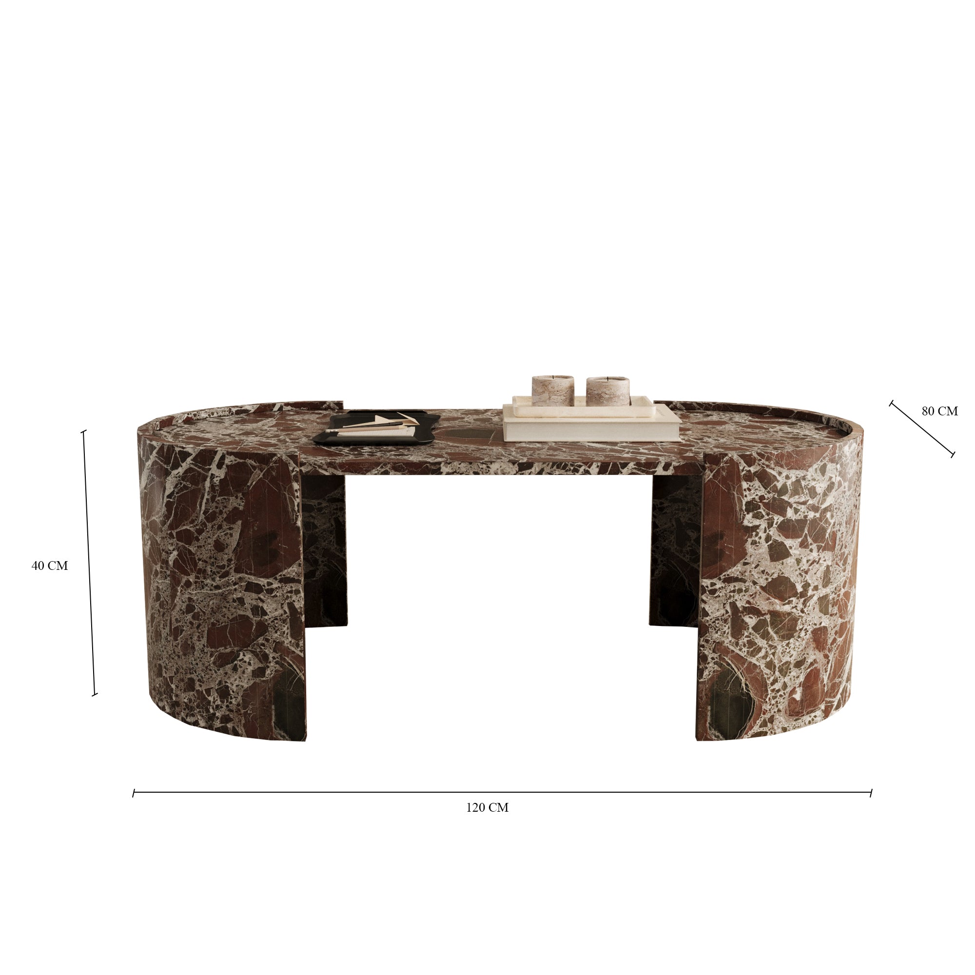 Lavia Rosso Levanto Coffee Table