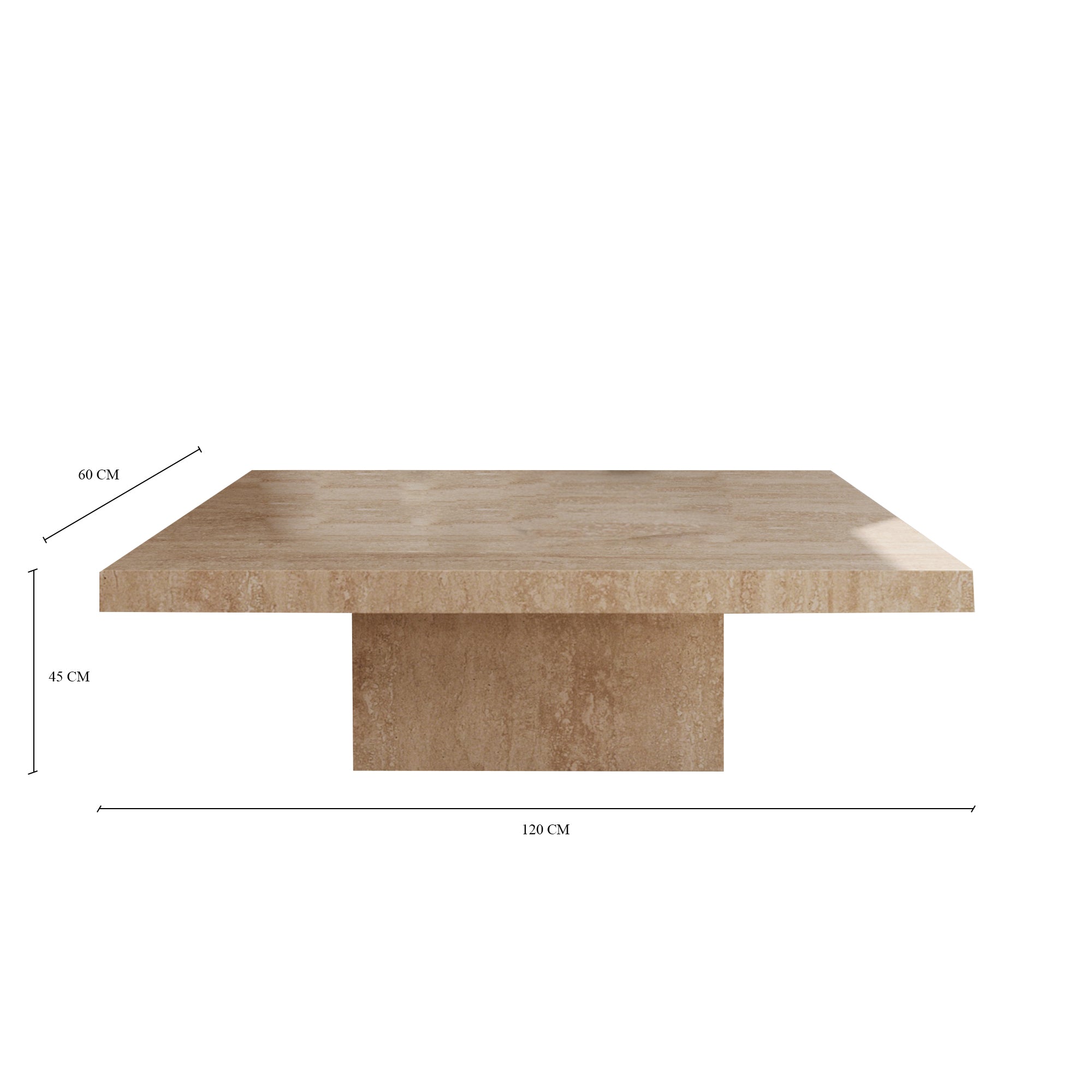 Elana Travertine Coffee Table