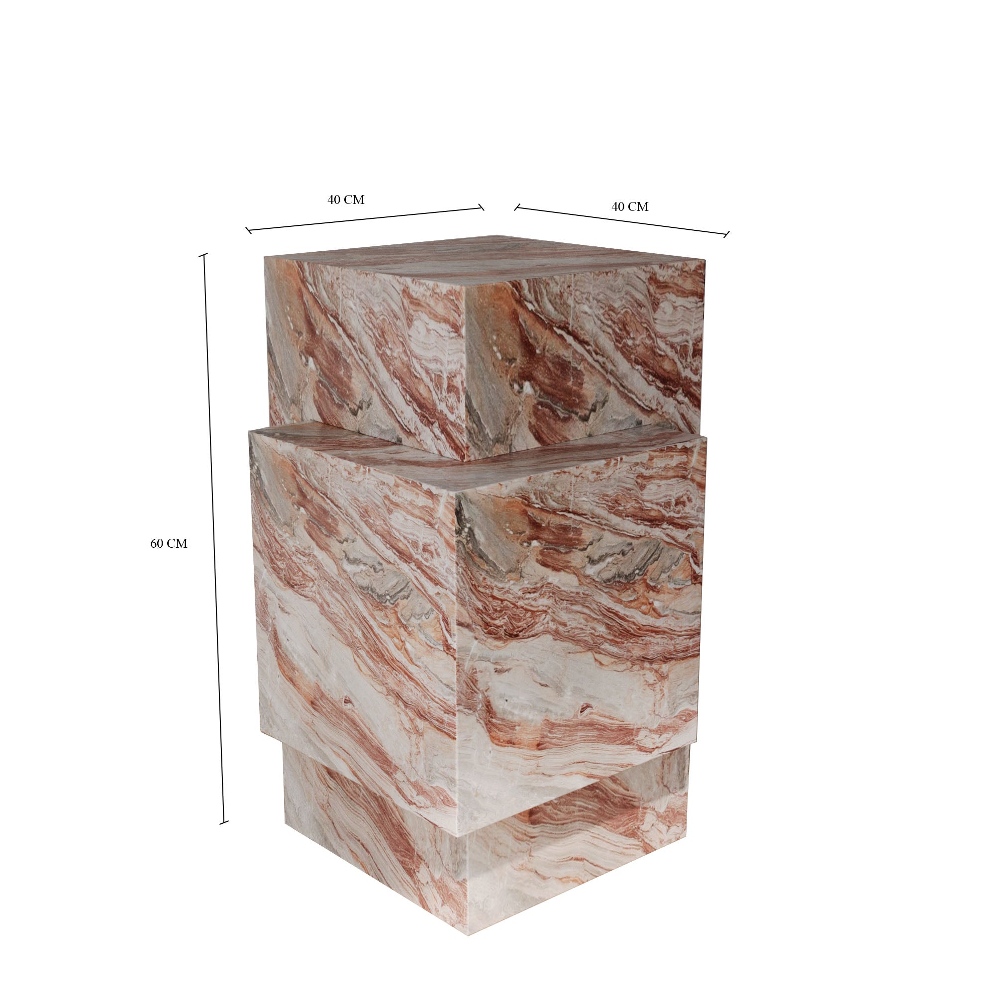 Luca Red Onyx Plinth