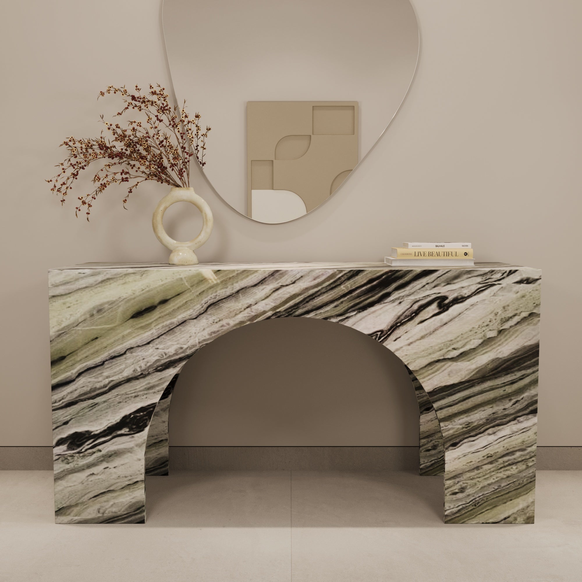 Arco Shangrila Green Console Table
