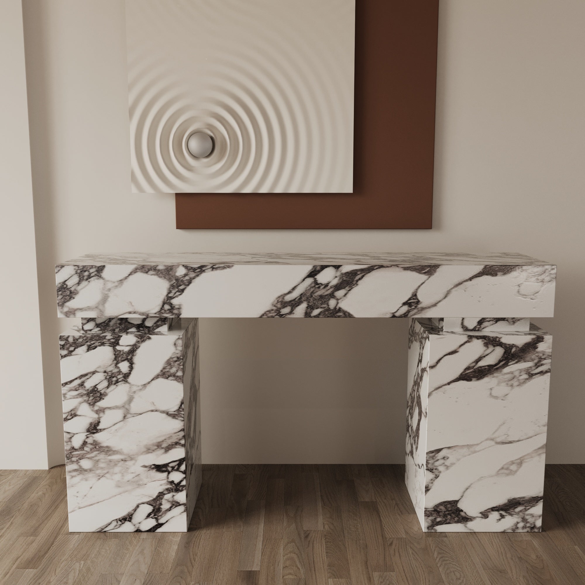 Marcella Calacatta Viola Console Table