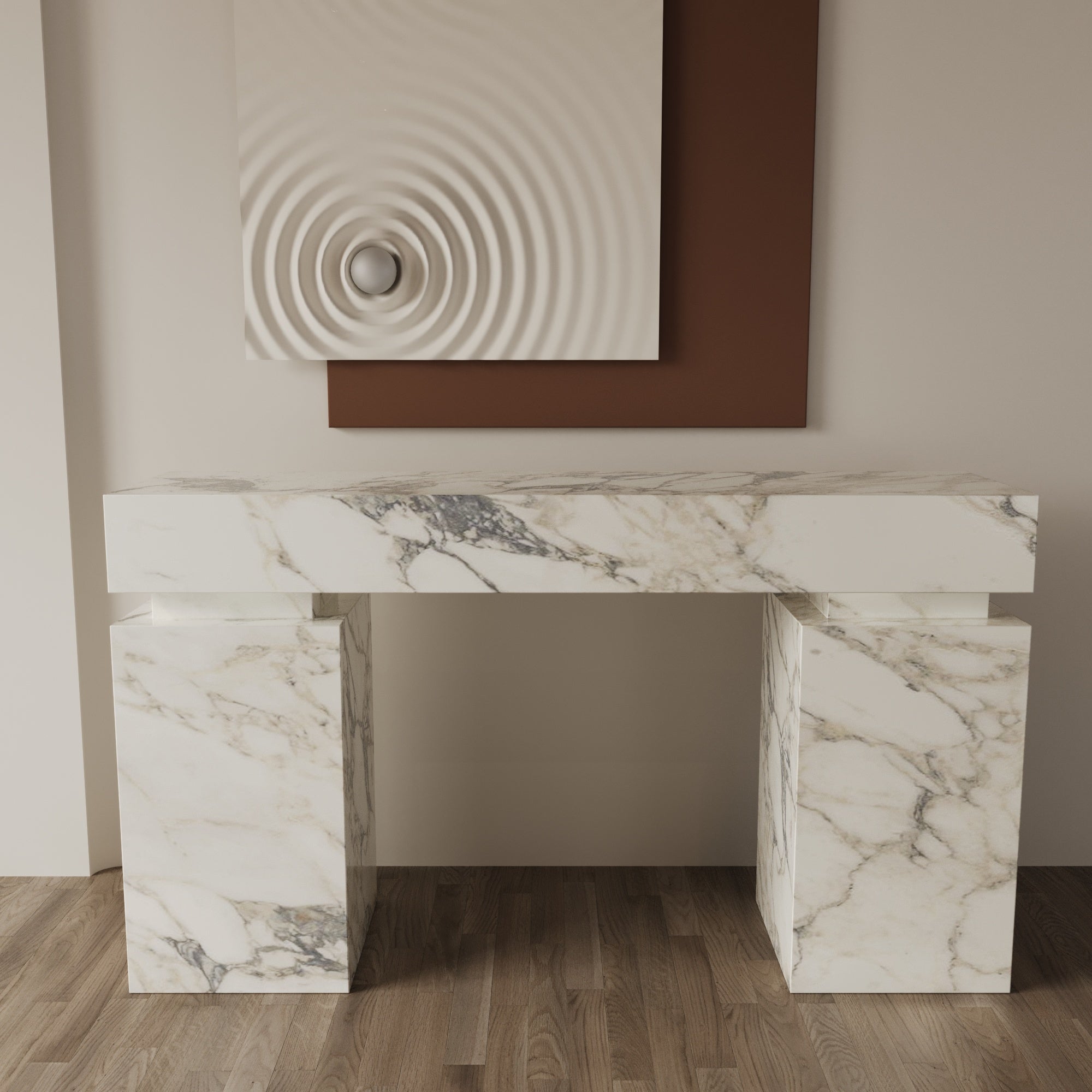 Marcella Arabescato Console Table