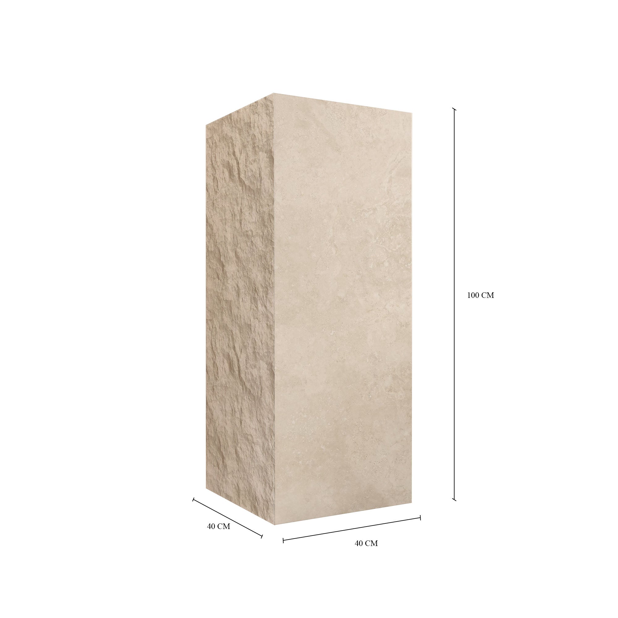 Aureus Limestone Plinth with Natural Finish