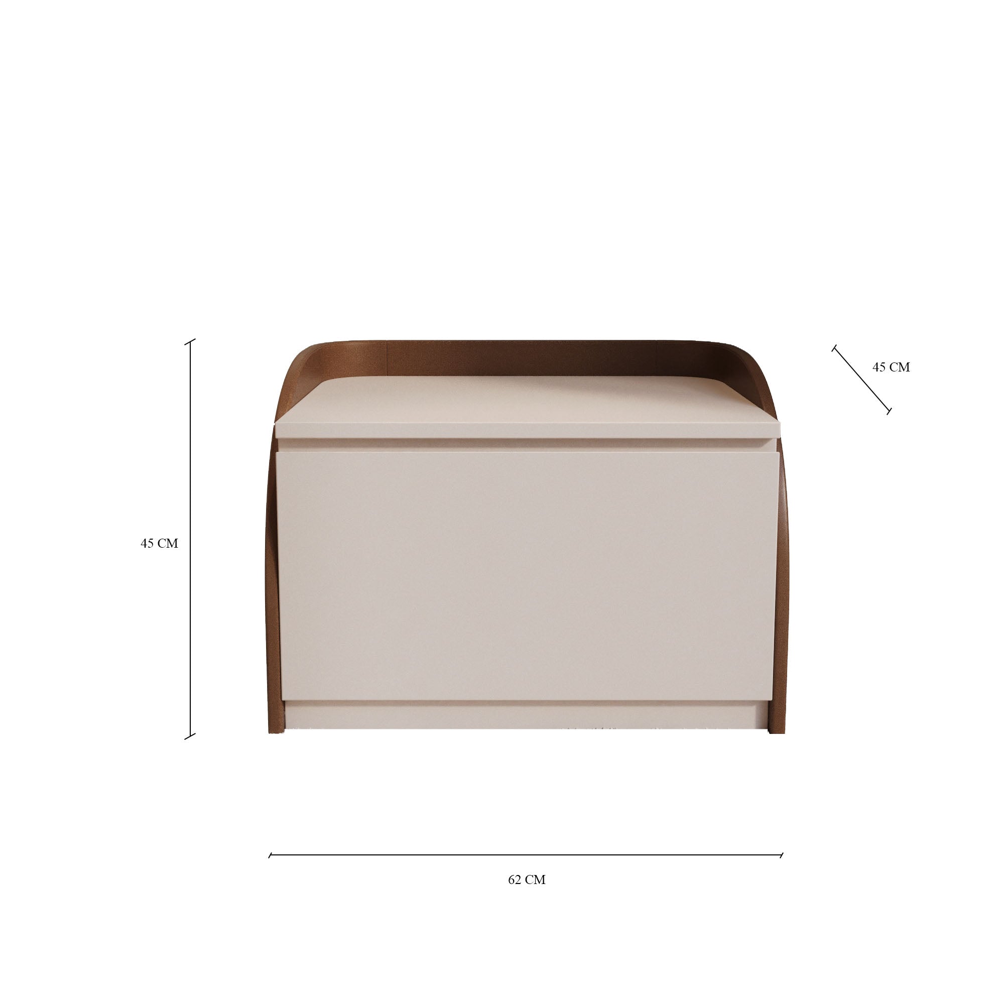 Sena Faux Leather Nightstand