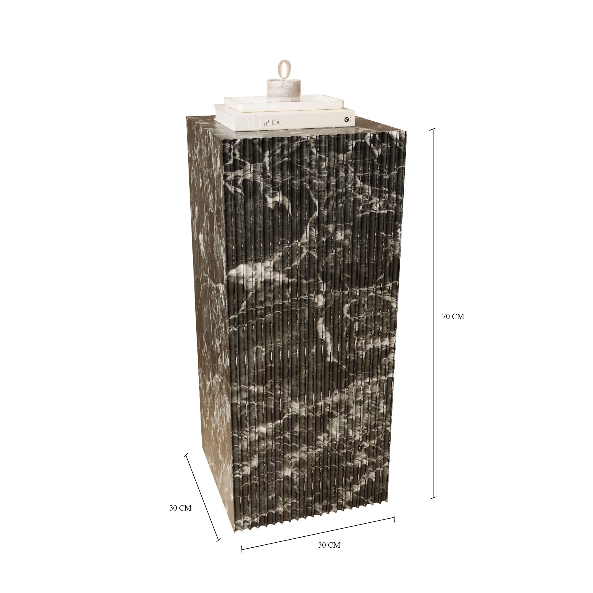 Valente Verde Levanto Plinth With Fluted Finish