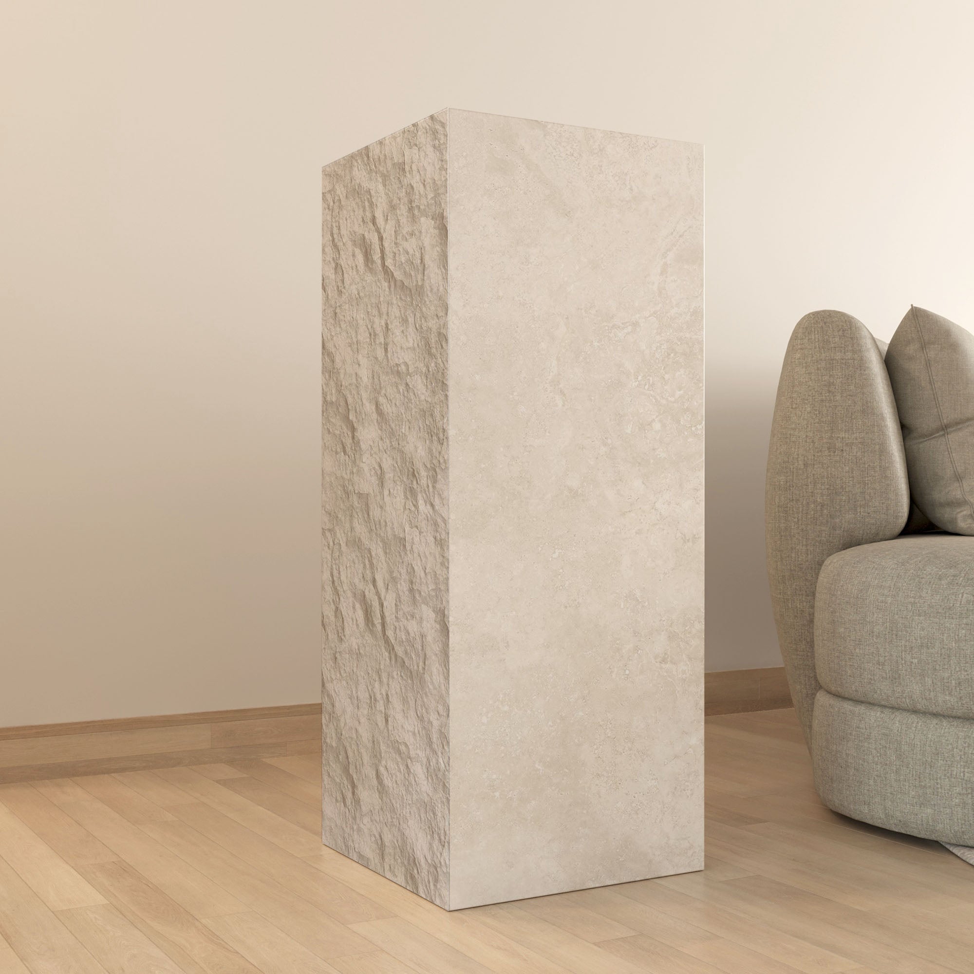 Aureus Limestone Plinth with Natural Finish