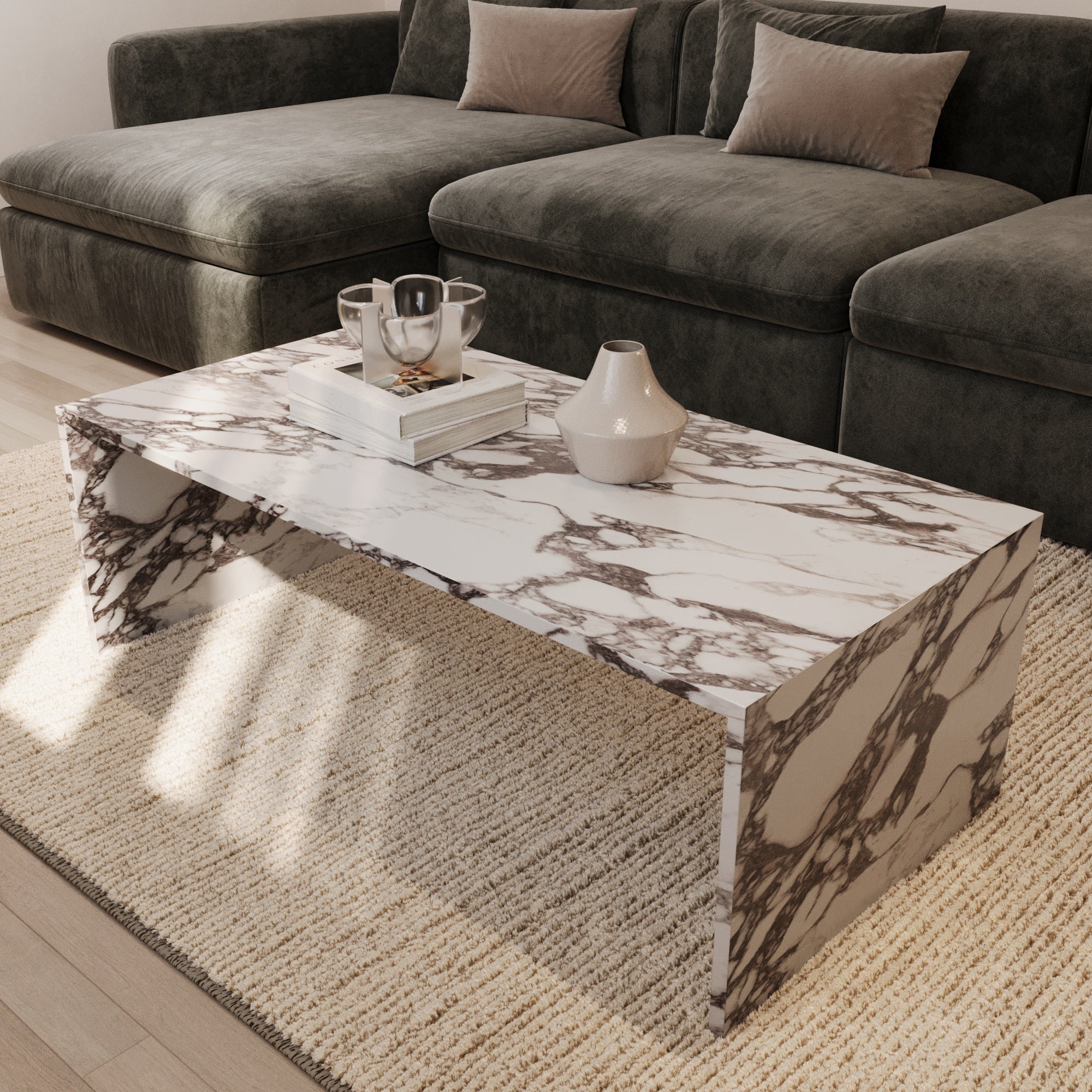 Sofia Calacatta Viola Coffee Table