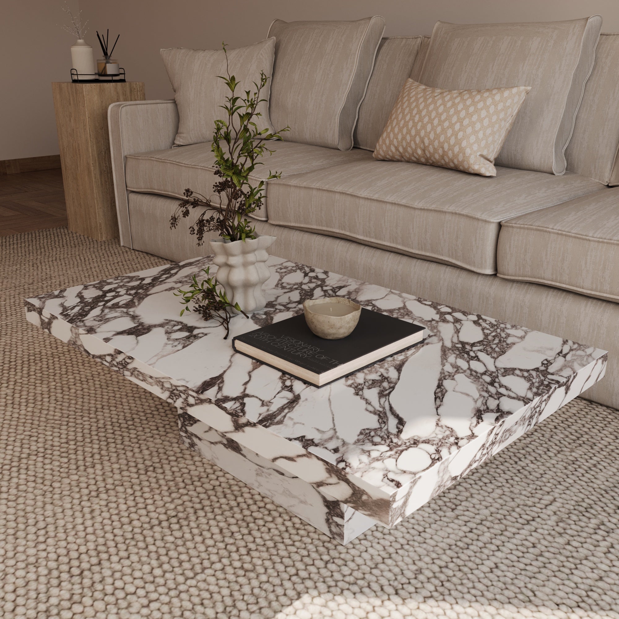 Elana Calacatta Viola Coffee Table