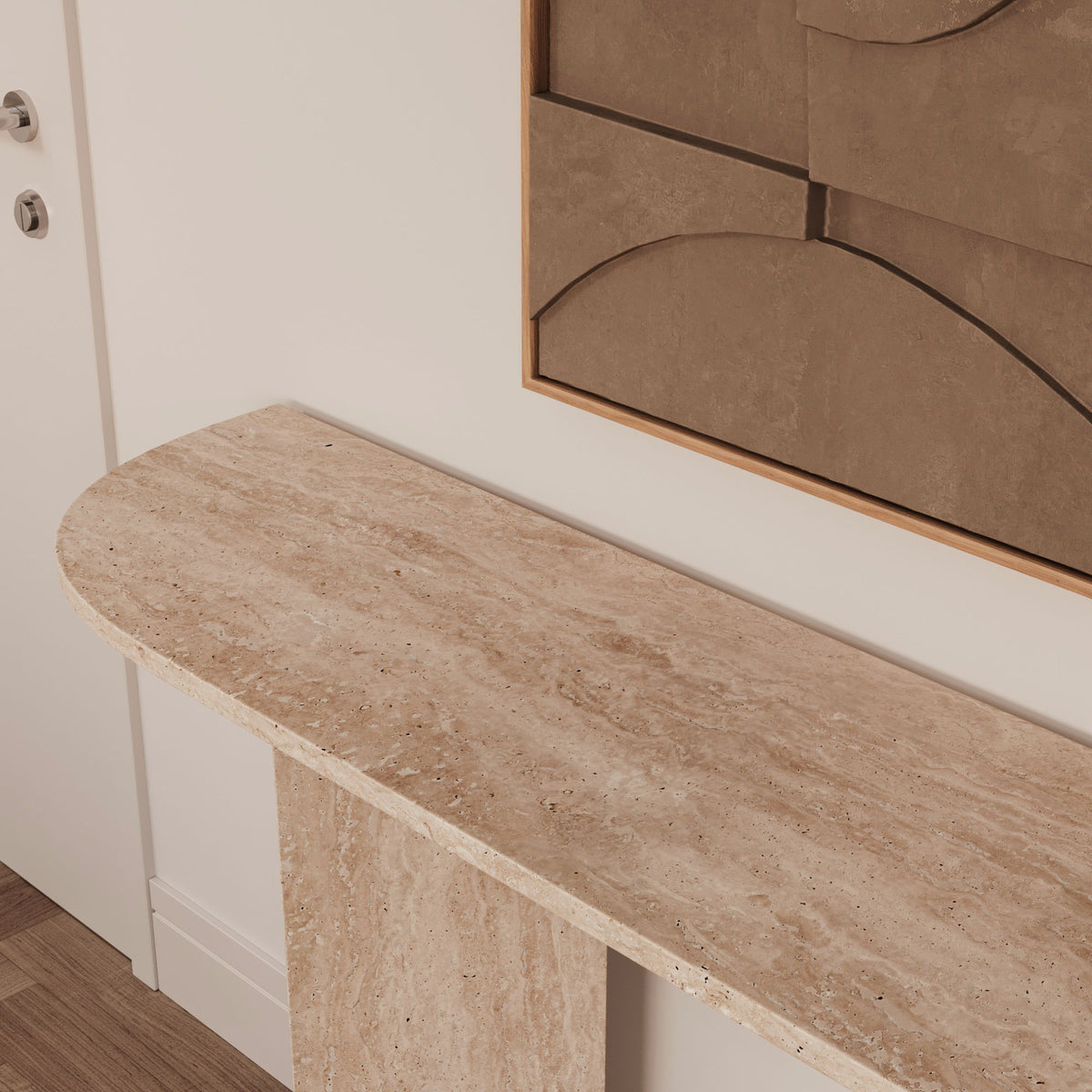 Tara Travertine Console Table