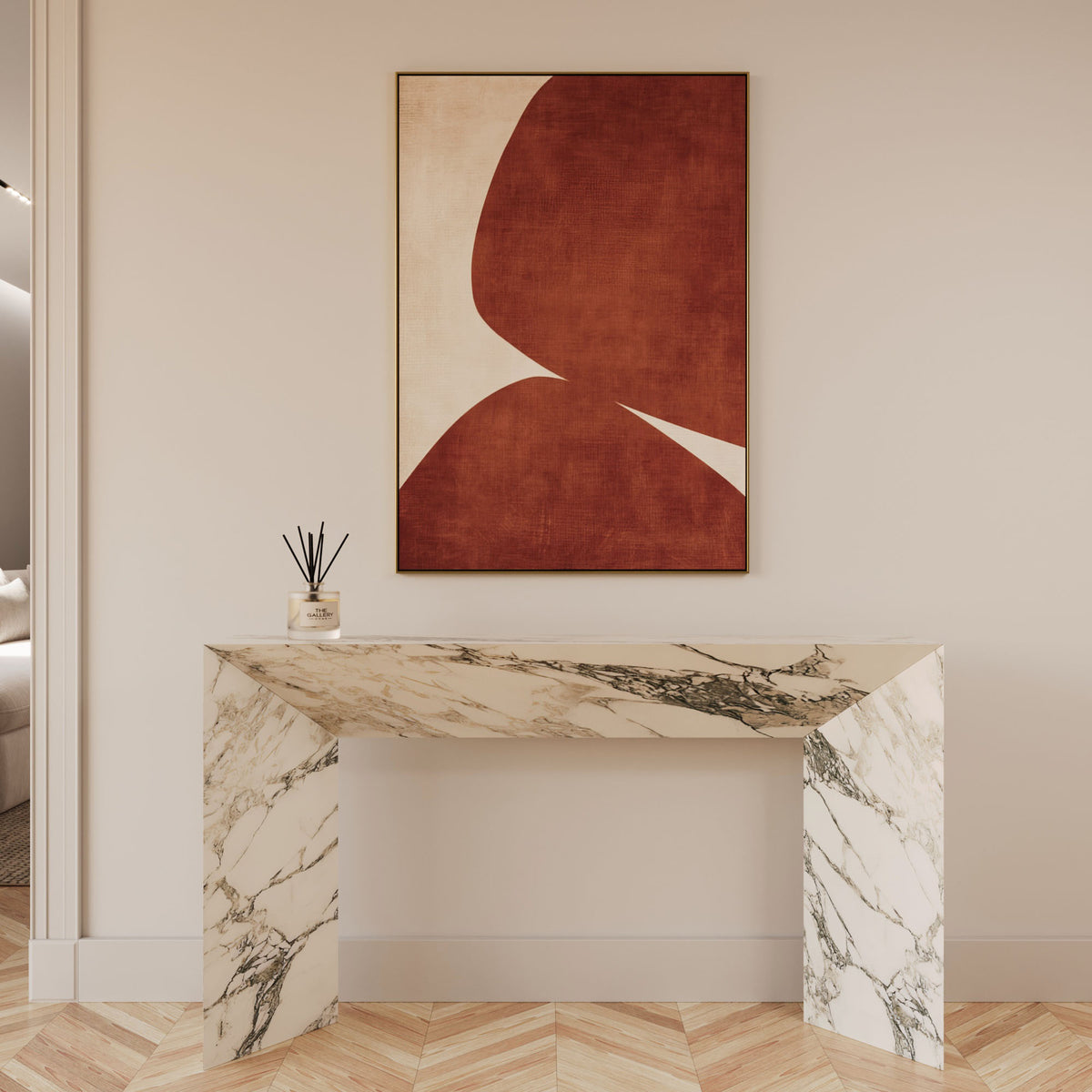 Camilla Arabescato Console Table
