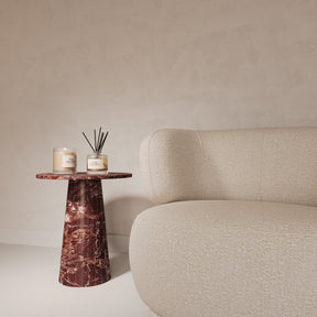 Rosa Levanto Marble Round Side Table