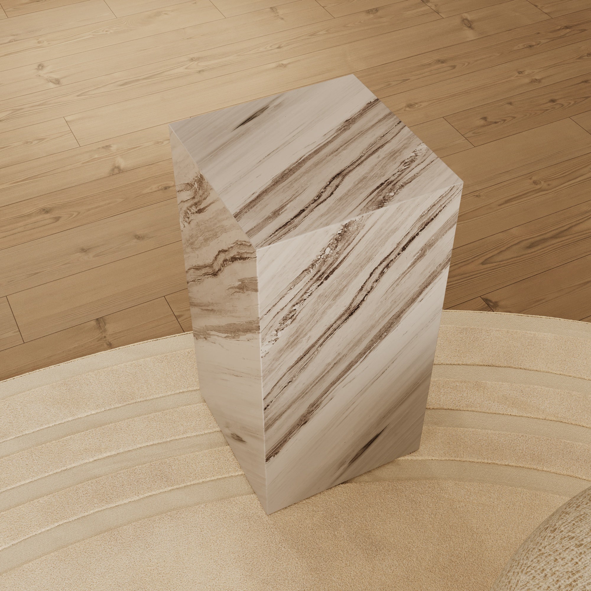 Boston Ajax Gold Marble Plinth